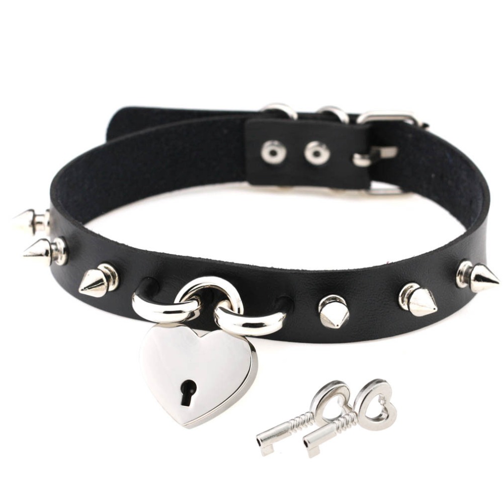 Goth Punk Spike Choker - 여성을 위한 펑크 스파이크 초커 목걸이