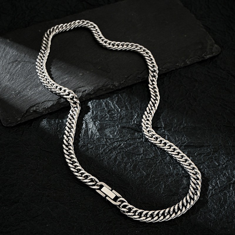 Cuban Link Chain 12Mm - 남성 여성을위한 7 MM 스테인레스 스틸
