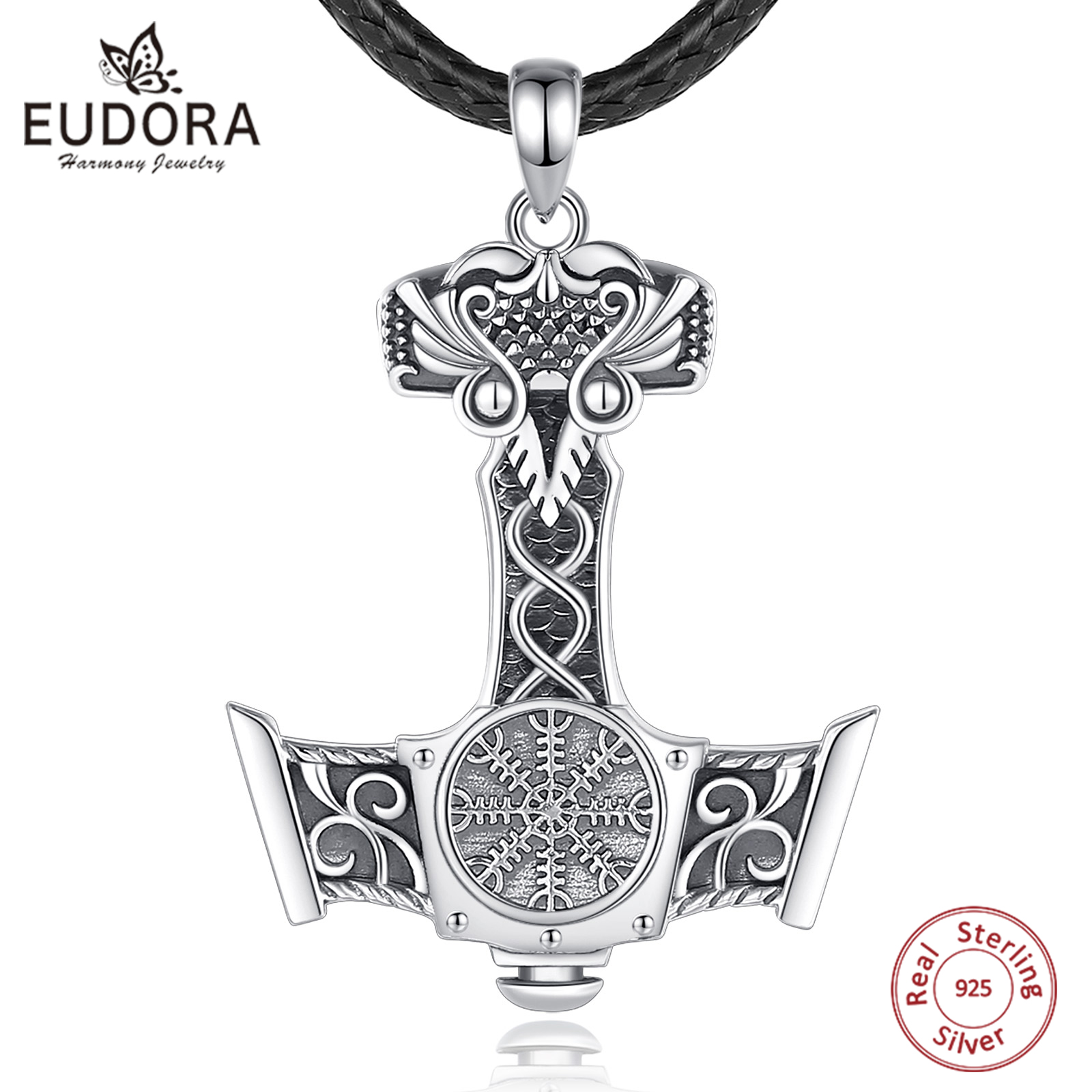 925 Sterling Silver Chain Necklace Men - 유도라 925 스털링 실버 노르웨이 바이킹