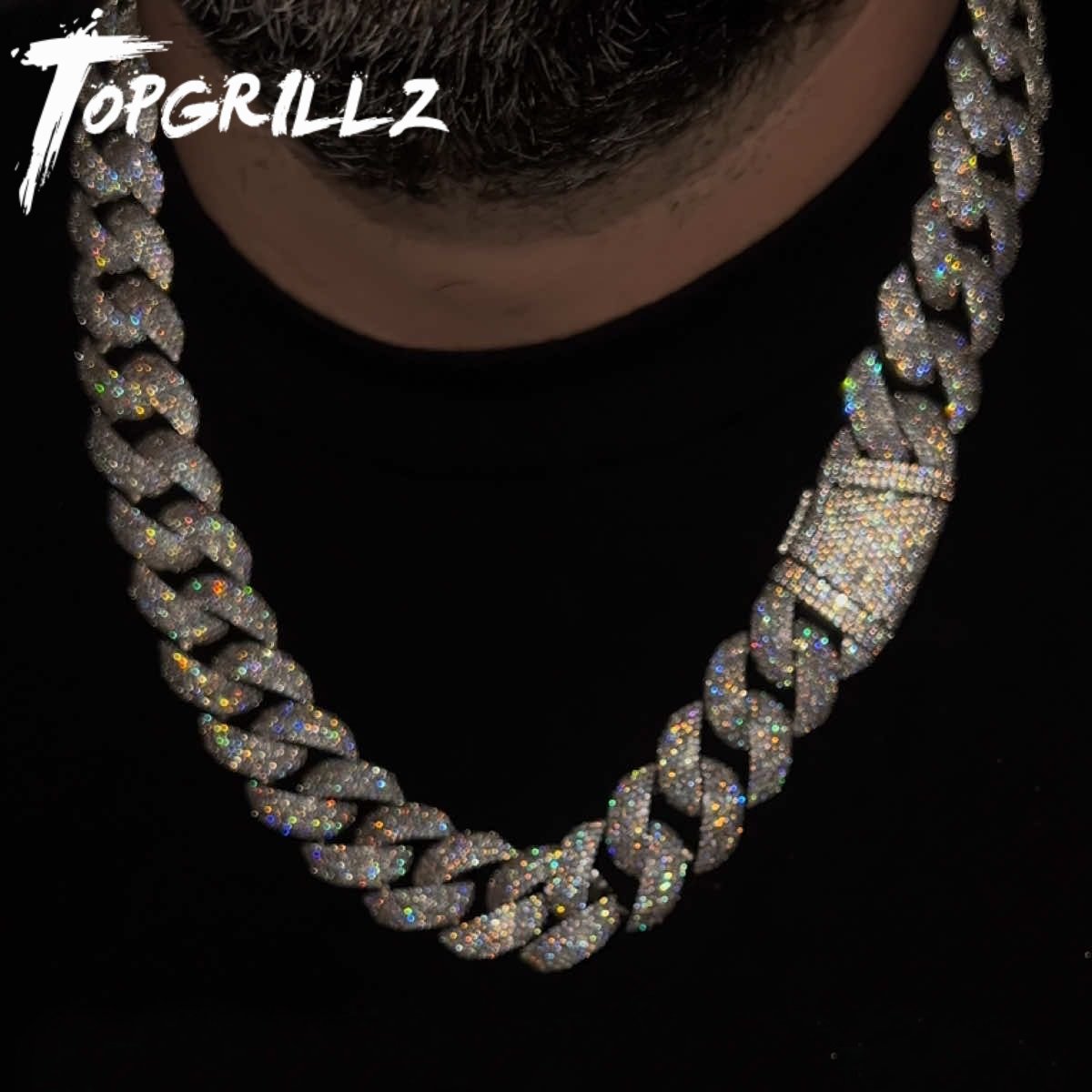 Cuban Link Chain 12Mm - 탑그릴즈 24mm 쿠반 체인 목걸이 풀