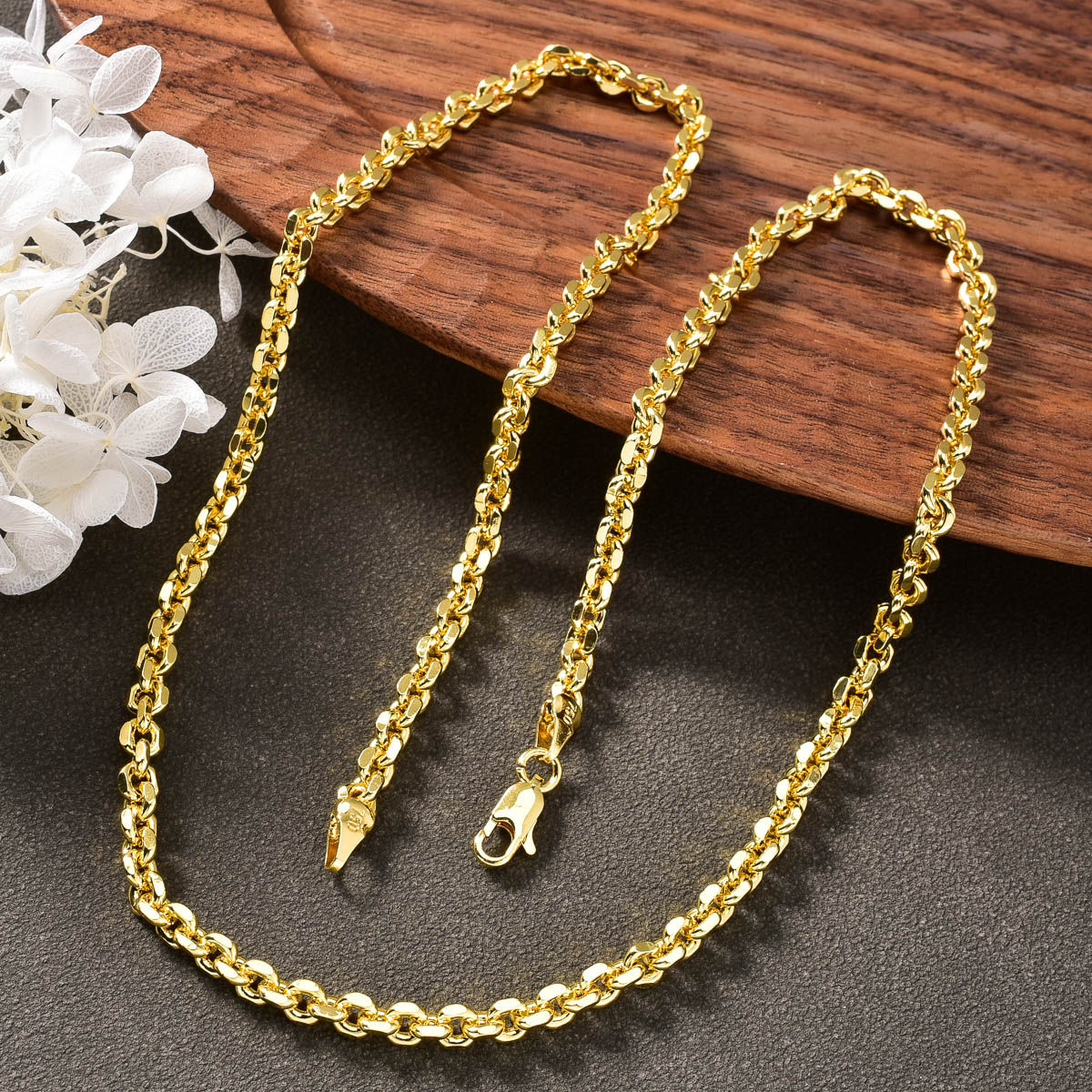 Cuban Link Chain 12Mm - 이탈리아 750 남성용 여성용 목걸이 기하학적
