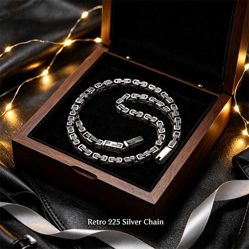 OUYADI 925 스털링 실버 레트로 타이 실버 목걸 - 925 Sterling Silver Chain Necklace Men 리뷰 및 가격