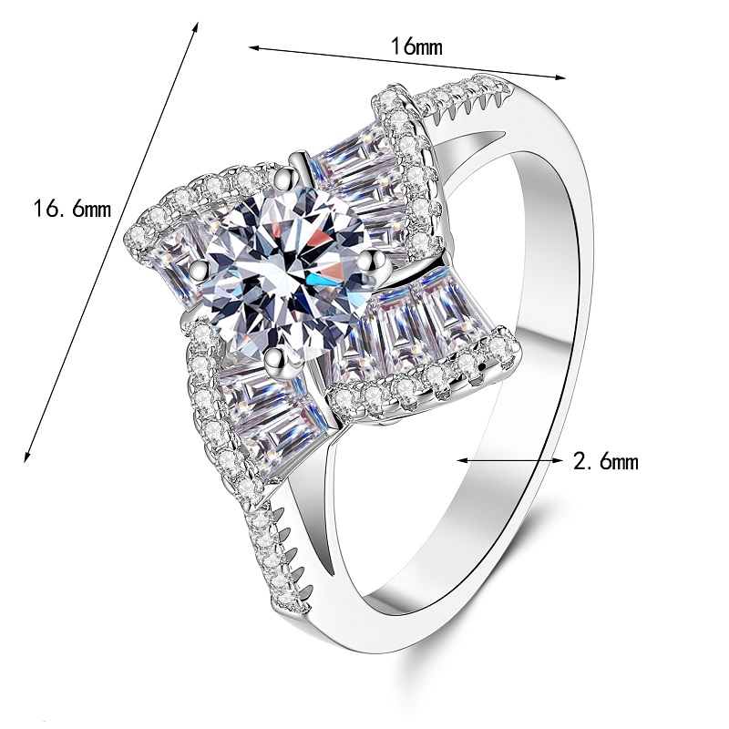 Apaison 스파클링 1 캐럿 D 컬러 모이사나이트  - Moissanite Engagement Ring 1 Carat 리뷰 및 가격