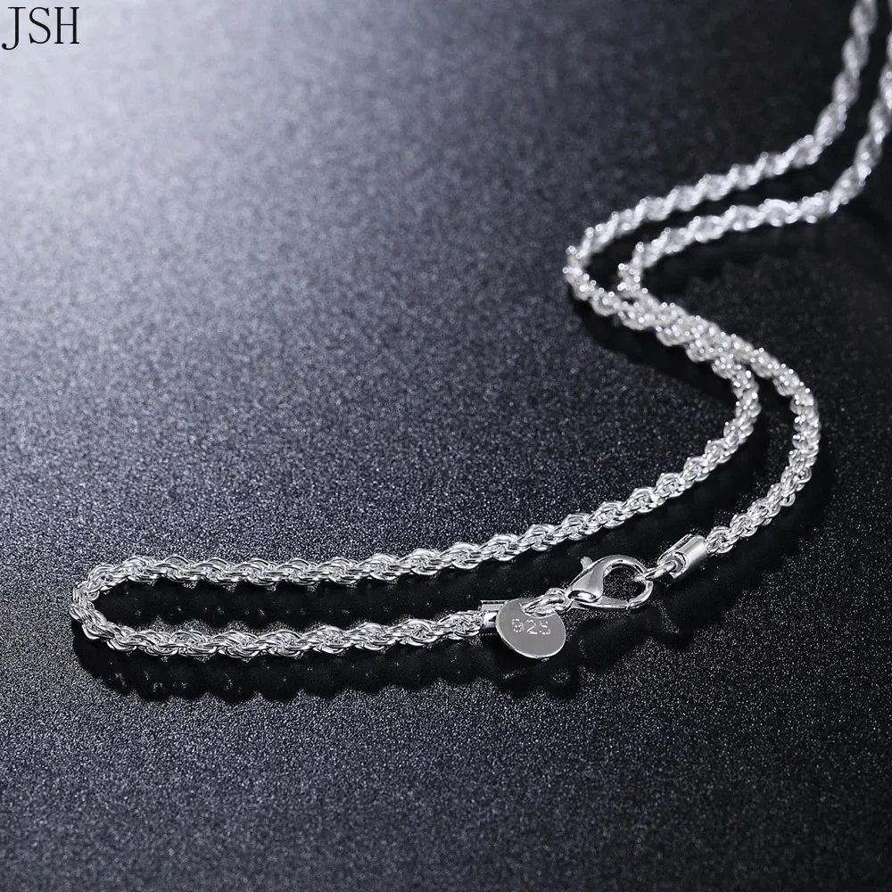 40-60cm 도매 925 스털링 실버 로프 체인 3m - 925 Sterling Silver Chain Necklace Men 리뷰 및 가격