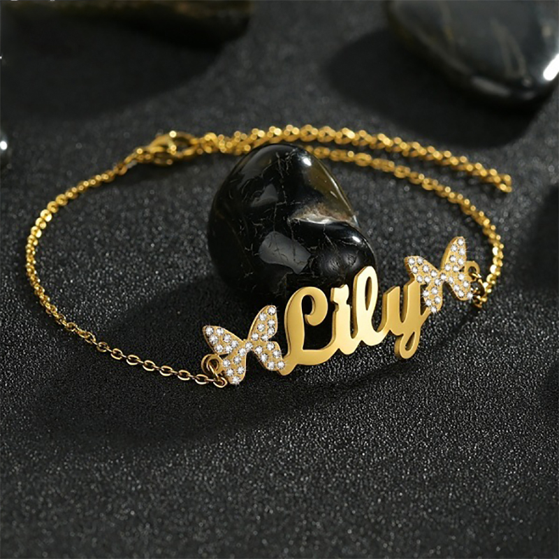 Atoztide 맞춤형 보석 세트 목걸이 지르콘 스톤  - Custom Name Necklace Stainless Steel 리뷰 및 가격
