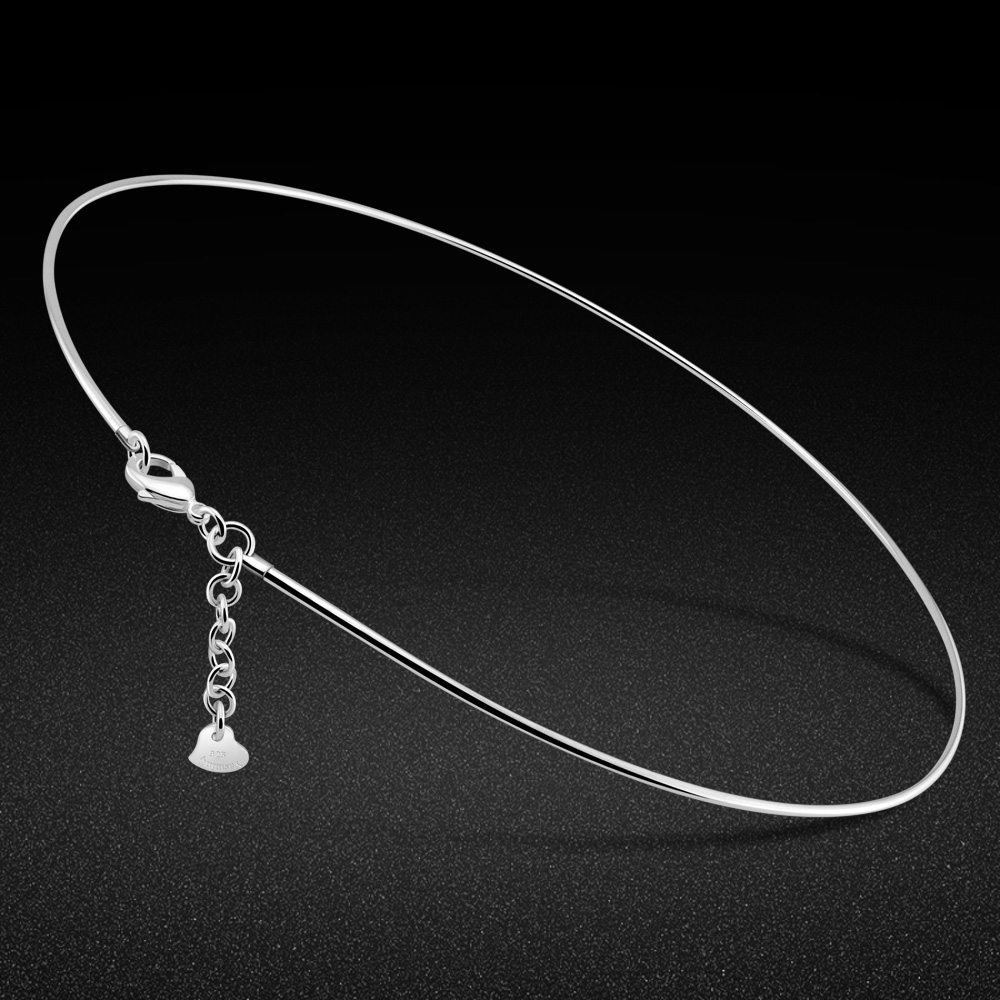 Kpop 925 스털링 실버 초커 체인 목걸이 여성을위 - 925 Sterling Silver Chain Necklace Men 리뷰 및 가격