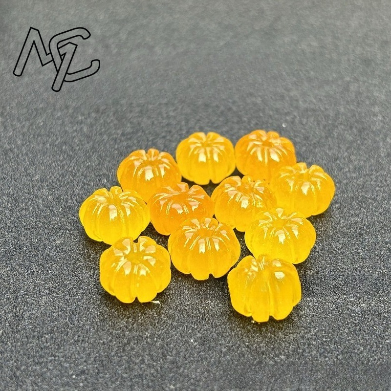 10pcs 녹색 옥 호박 구슬 DIY 귀걸이 팔찌 매력 - Earrings 리뷰 및 가격