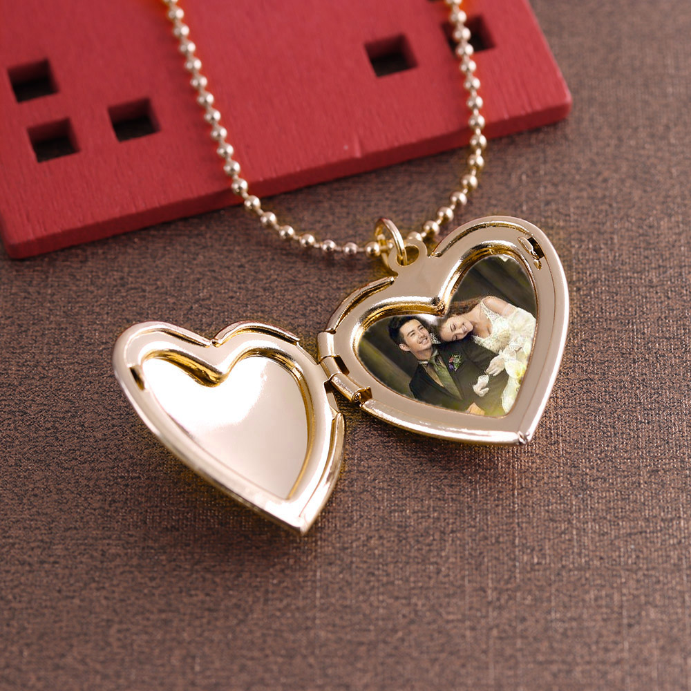 HOOH 하트 모양 친구 사진 액자, 목걸이 주얼리 커 - Heart Locket Necklace Photo 리뷰 및 가격