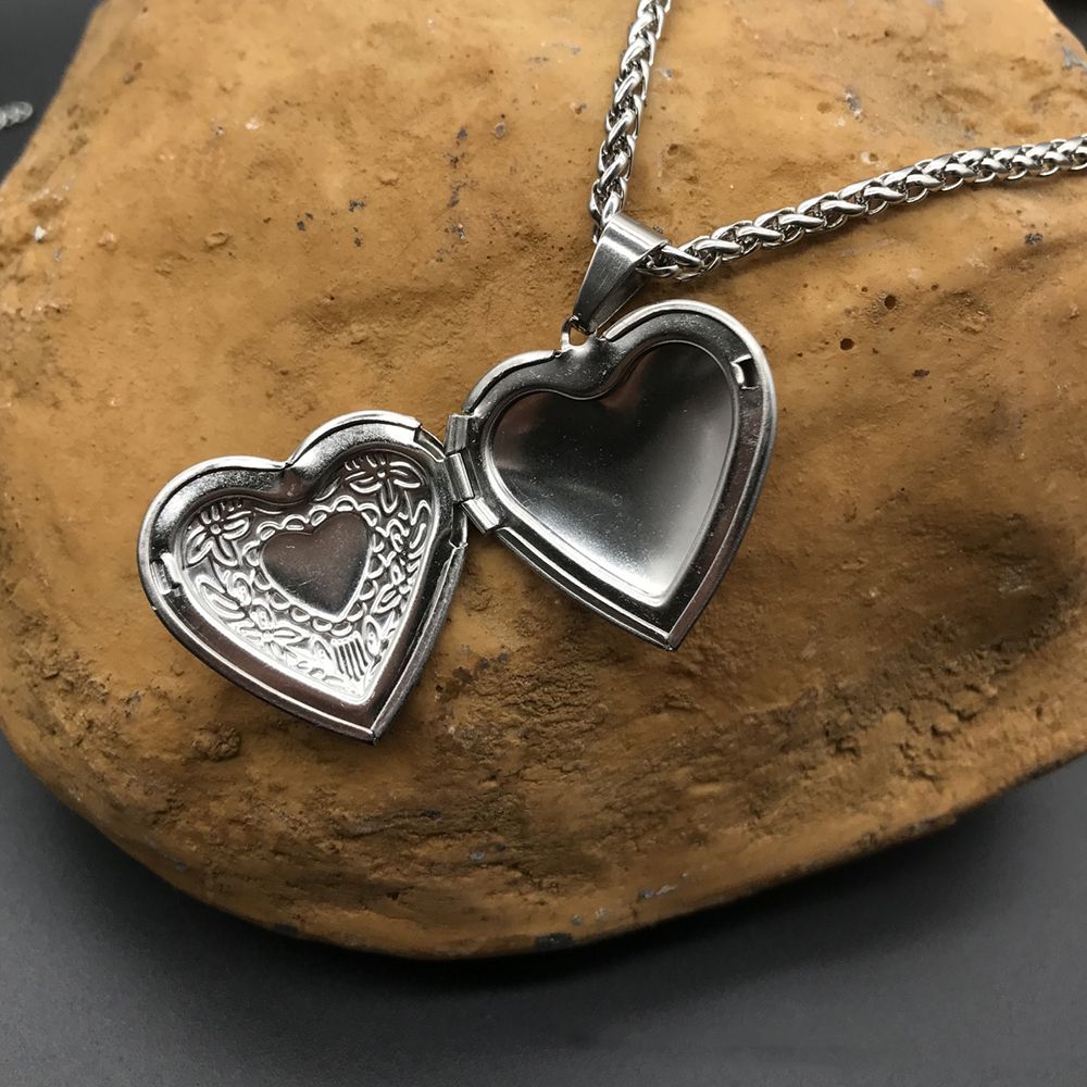 HOOH 하트 모양 친구 사진 액자, 목걸이 주얼리 커 - Heart Locket Necklace Photo 리뷰 및 가격