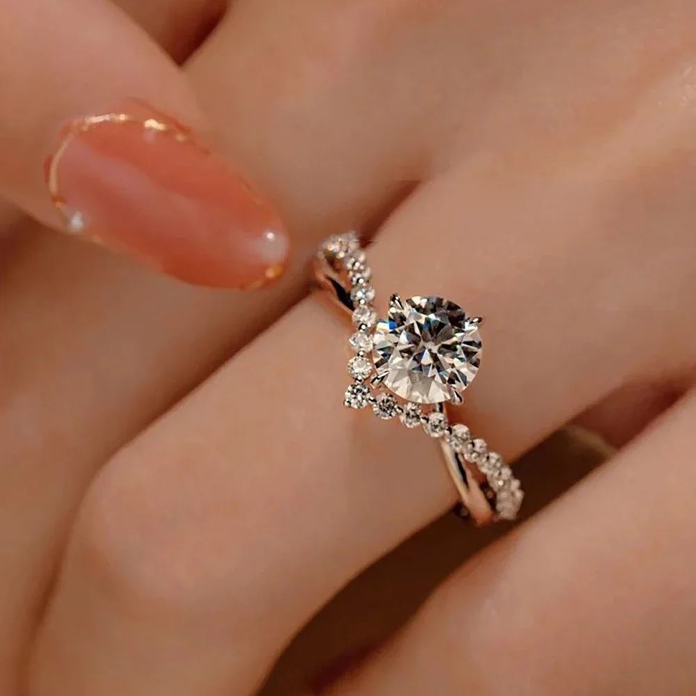 1캐럿 6.5mm 모이사나이트 다이아몬드 브라이덜 링  - Moissanite Engagement Ring 1 Carat 리뷰 및 가격