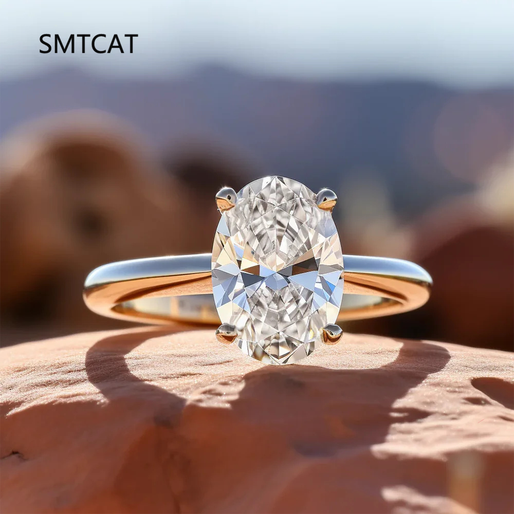 1/2/3 캐럿 오벌 컷 모이사나이트 약혼 반지 여성용 - Moissanite Engagement Ring 1 Carat 리뷰 및 가격
