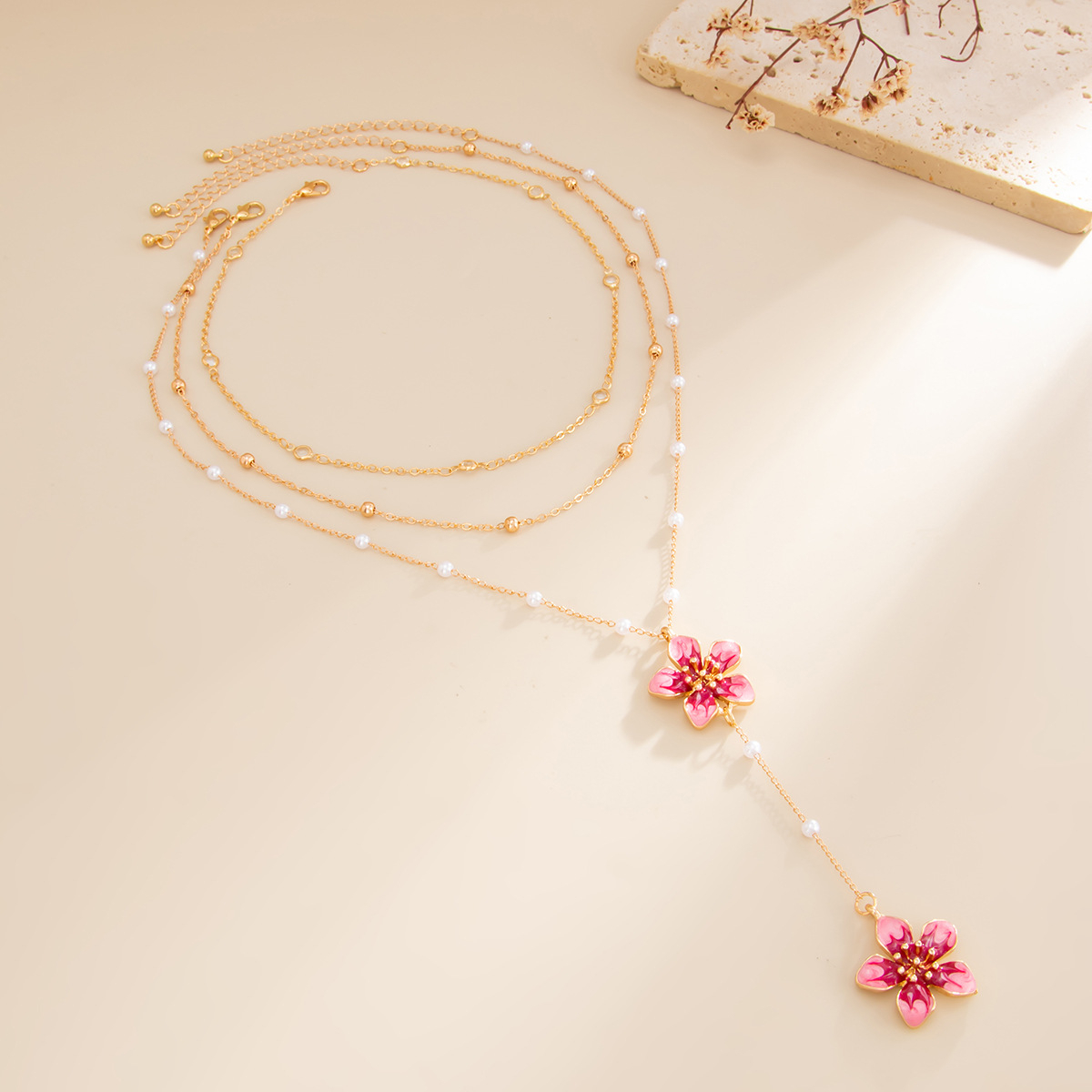 여성용 깔끔하고 아름다운 레이어드 목걸이, 골드 컬러  - Layered Pendant Necklace Aesthetic 리뷰 및 가격