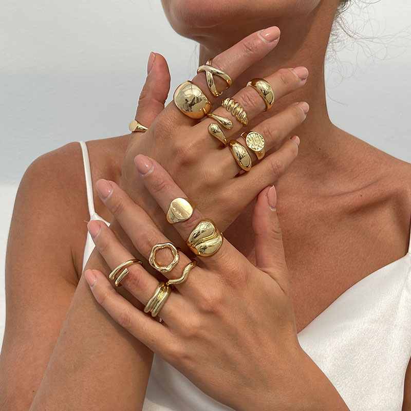 여성을위한 패션 빈티지 금속 반지 선물 펑크 힙합 골드 - Vintage Punk Knuckle Rings Set 리뷰 및 가격