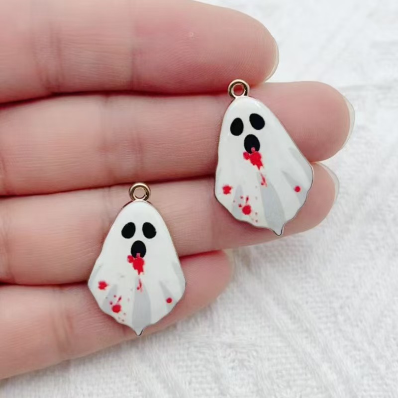 10pcs 크로스 보더 할로윈 고딕 스타일 귀여운 유령 - Earrings 리뷰 및 가격