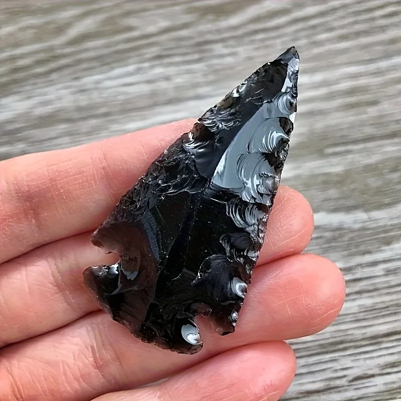 1 흑요석 화살 펜던트 -손으로 조각한 천연석 펜던트, - Crystal Pendant Necklace Natural Stone 리뷰 및 가격