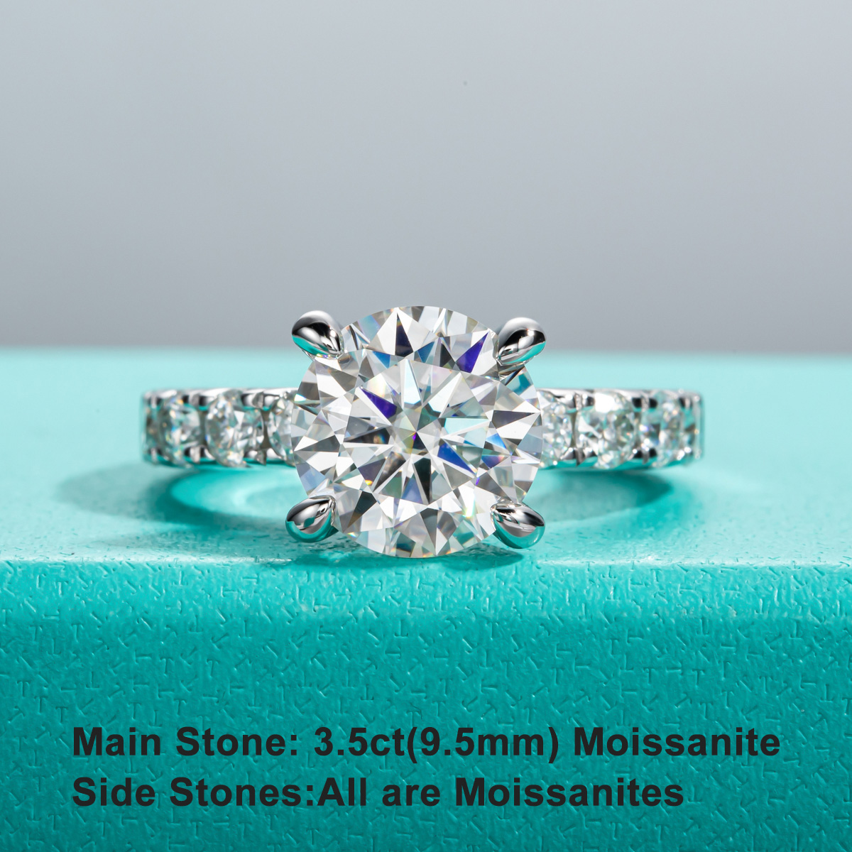 AnuJewel 4.3cttw D 컬러 Moissani - Moissanite Engagement Ring 1 Carat 리뷰 및 가격