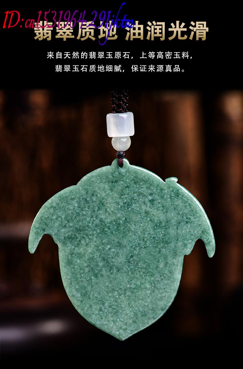 천연 버마산 비취 용 펜던트 목걸이 원석 조각 부적 빈 - Necklaces 리뷰 및 가격