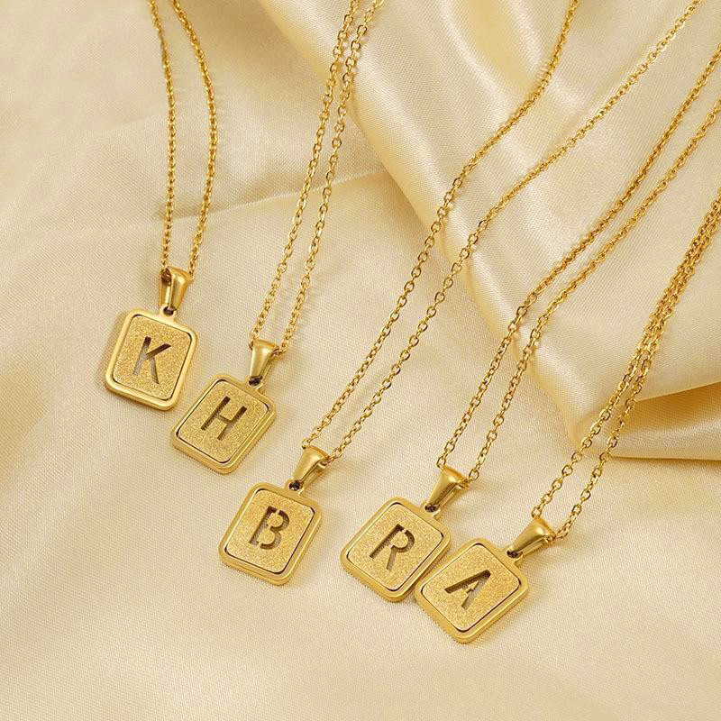 3 개/가방 고품질 체인 초기 26 로마 문자 알파벳  - Initial Letter Necklace 18K Gold 리뷰 및 가격