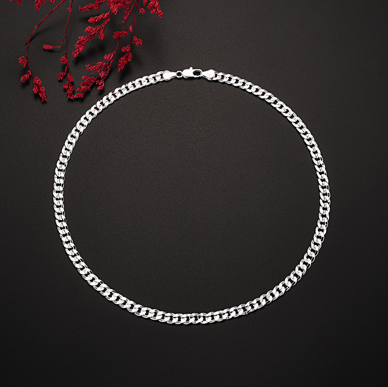 여성을위한 핫 925 스털링 실버 매력 7MM 체인 목 - Cuban Link Chain 12Mm 리뷰 및 가격